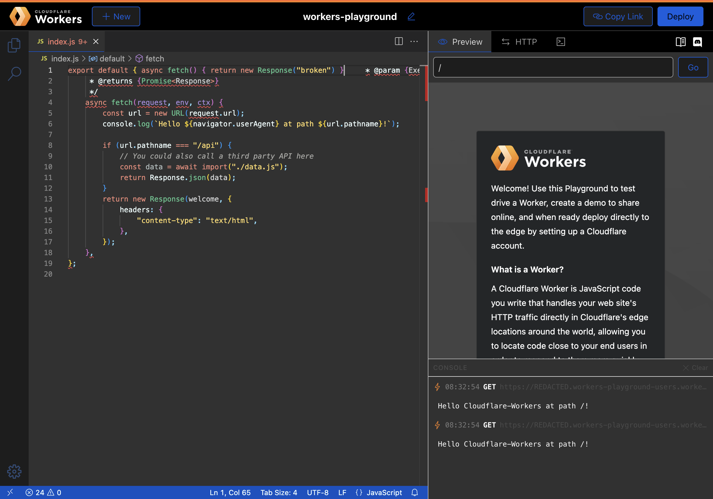 Workers observed product screen 6