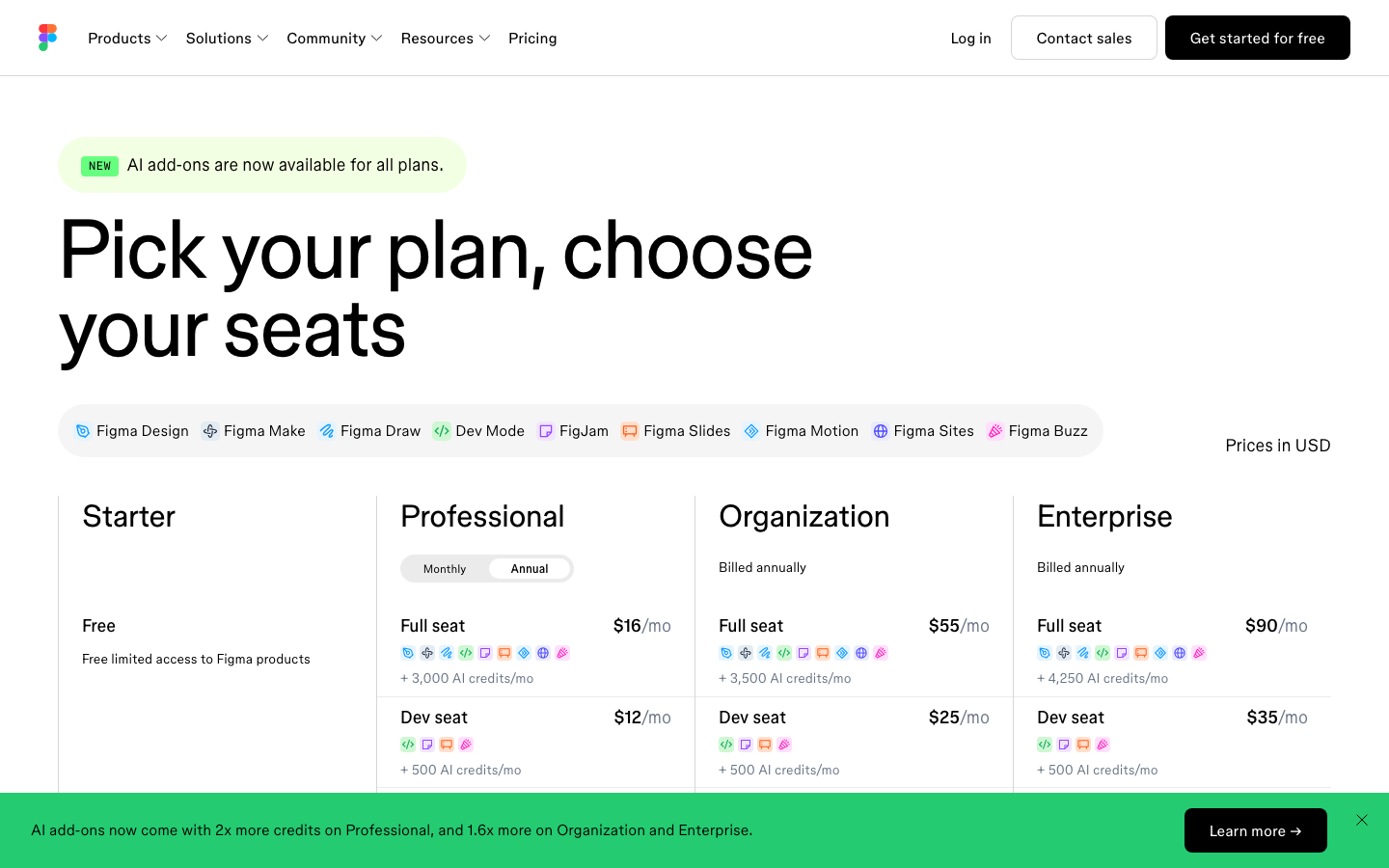 Figma Design observed product screen 1