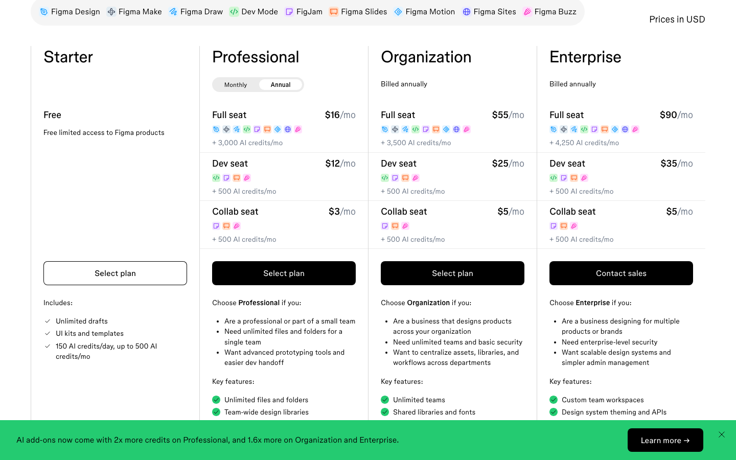 Figma Design observed product screen 2