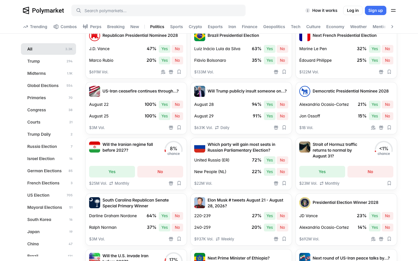 Events observed product screen 2