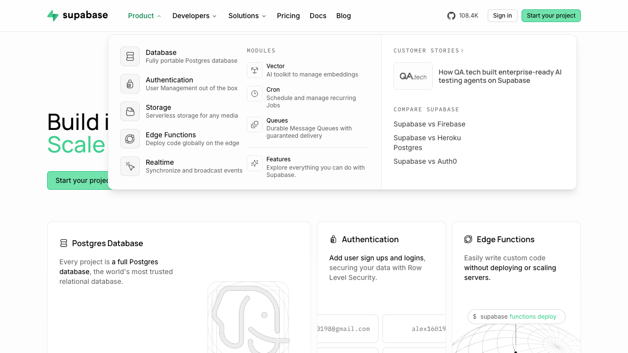 Database observed product screen 2