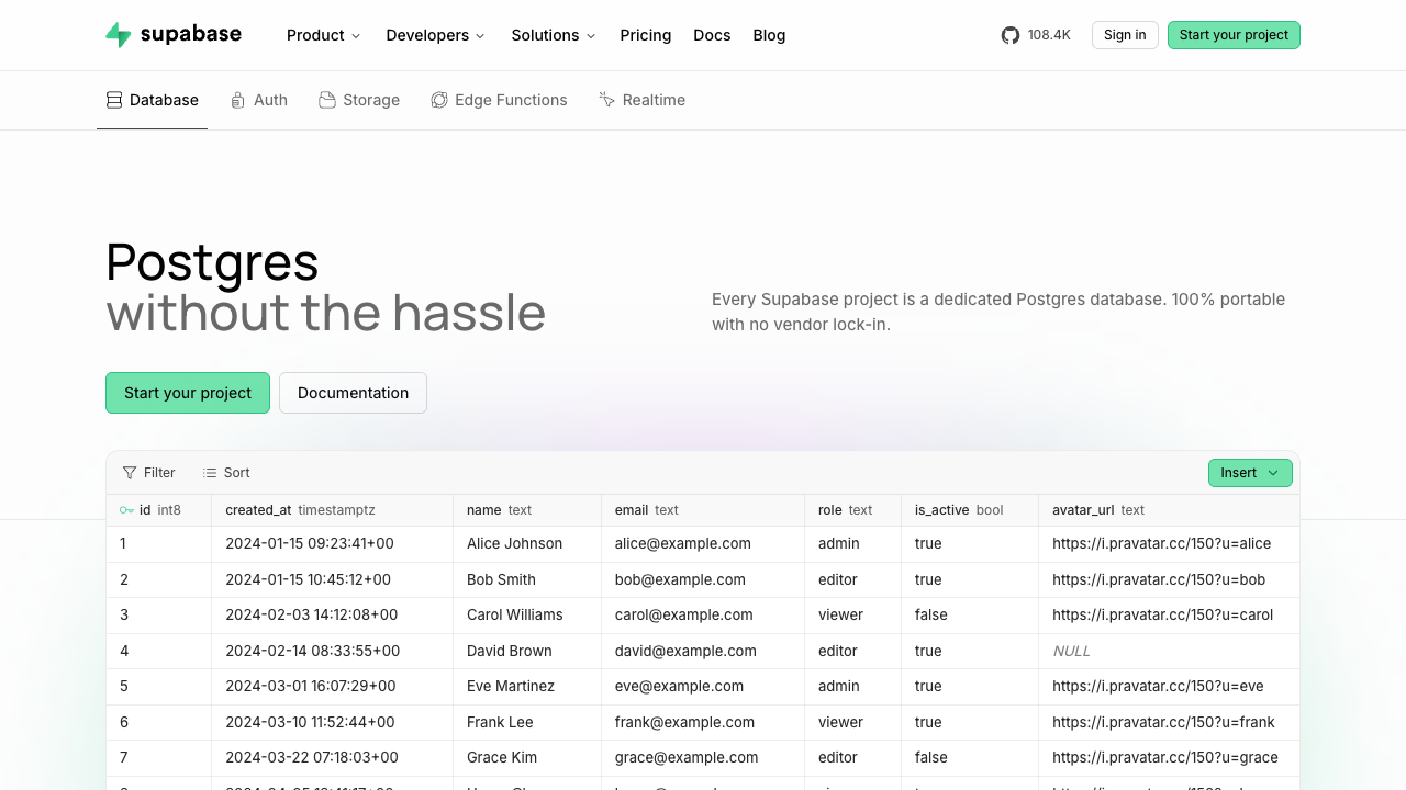 Database observed product screen 3